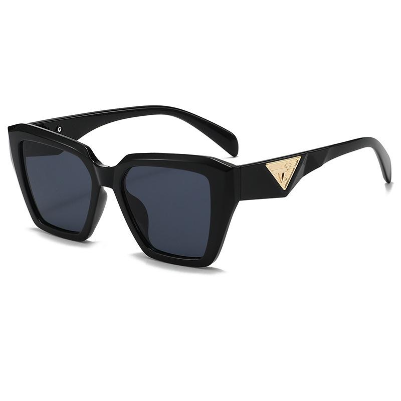 New large-frame square sunglasses, sunshade and sunscreen, European and American men's and women's trend high-end versatile sunglasses UV
