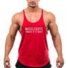 Men's Bodybuilding Fitness Y-shaped Vest Loose Breathable Sweat-absorbing Training Sleeveless T-shirt