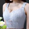 Womens Full Coverage Lace Push Up Bra Wireless Large Size Anti-sagging Underwear Female Lingerie 34 36 38 40 42 44 48 50 C D E