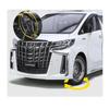 1/18 Scale Toyota Alphard MPV Diecast Metal Model Car with Sound & Light, Perfect for Gifts and Collections (White)