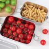 Rectangular 304 Stainless Steel Lunch Box Removable Partitions Food Storage Box  Canteen
