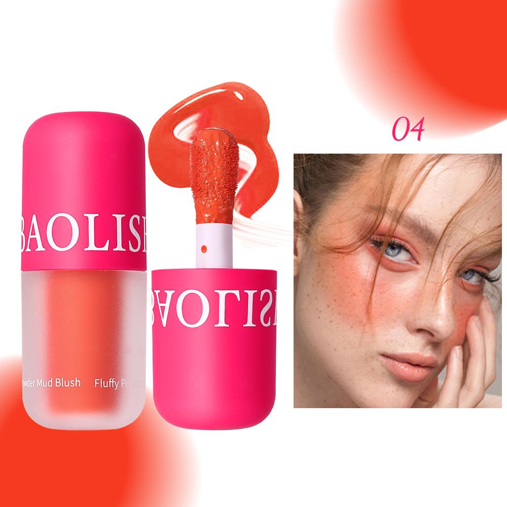 Румяна-кушон Розовые и Нежные Девичьи Румяна Натуральное Сияние Контур Жидкие Румяна Стойкие Не Осыпаются Контурная Косметика Макияж для Лица и Щек