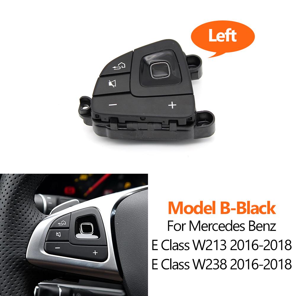 Car Left/Right Steering Wheel Switch Control Button Cover For Mercedes BENZ E Class W213 W238 E200 E300 E350 2016 2017 2018