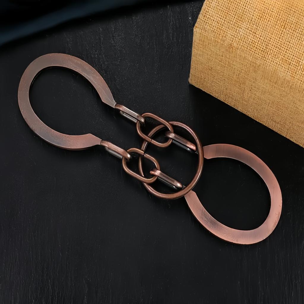 Медный античный головоломка-замок, Классическая металлическая головоломка, Головоломки для разборки для взрослых, Портативная идея для подарка, Круглая форма, Другой металлический материал