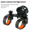 1 Set Bicycle Light Holder Anti-Slip Silicone Gasket Quick-release Front Handlebar Flashlight Clamp Mount for Bike
