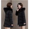 Women Down Cotton-Padded Jacket Women Long Winter Parkas Thick Fashion Outwear High-End Hooded Warm Cotton Padded Coat Female