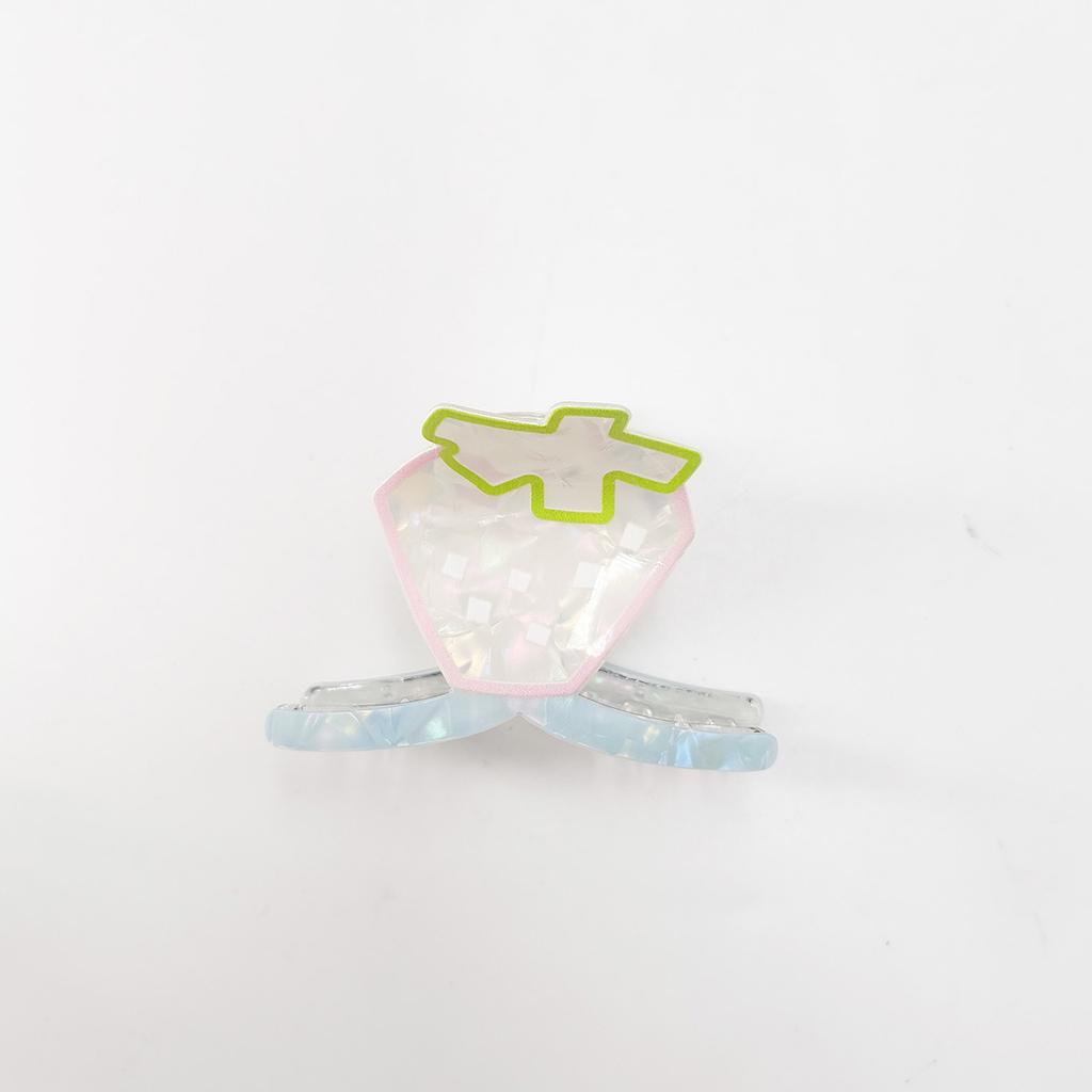 Супер милые дофаминовые заколки для волос для девочки, цвет прозрачный акрил, мультяшные фруктовые заколки, женские аксессуары для волос