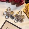 Exaggerated Crystal Flower Earrings 2025: Trendy Statement Studs for Women