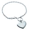 [D7344] - Silver Bracelet 'Beauty Of Love' - 18x20 Mm