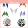 Mysterious Angel Halloween Elf Ear Latex Cosplay Props Party Fantasy City Pointed Ear Elfear