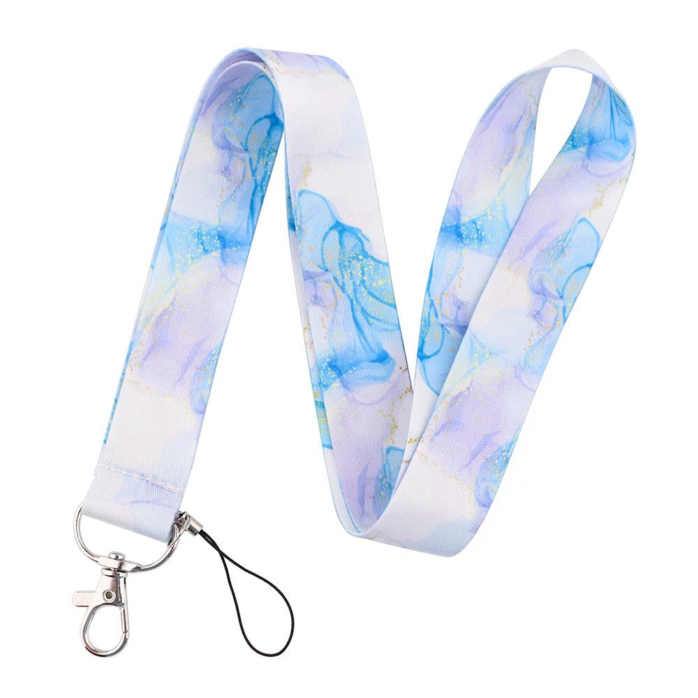 Starry Sky Elements Lanyards Key Chain Colorful Print Neck Straps Keychain Cell Phone Rope Teachers Gift 1PCS Badge Holder Key