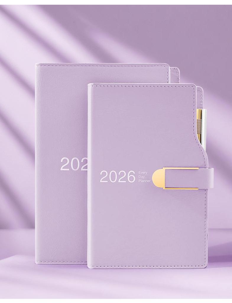 Ежедневник 2026 A5/A6: Одна страница в день, Индивидуальный ЛОГОТИП, Ежедневник-календарь Bullet Journal с горячим тиснением.