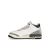 Air Jordan 3 Retro GS Hide N Sneak Kids Sneakers White Black Iron DX6665-100