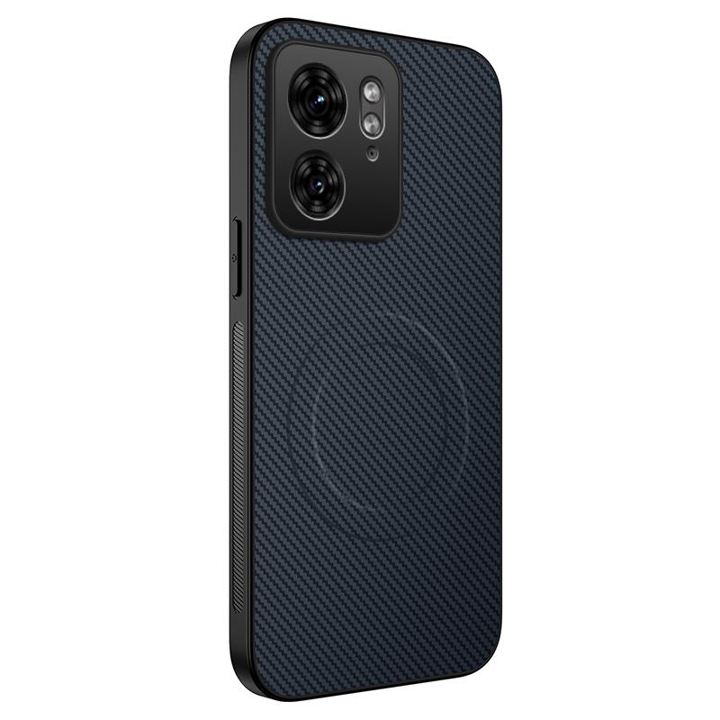Для Motorola Moto Edge 40 Neo Чехол с текстурой из углеродного волокна, беспроводная зарядка, магнитный чехол для Motorola Edge 40 5G, противоударный чехол для телефона