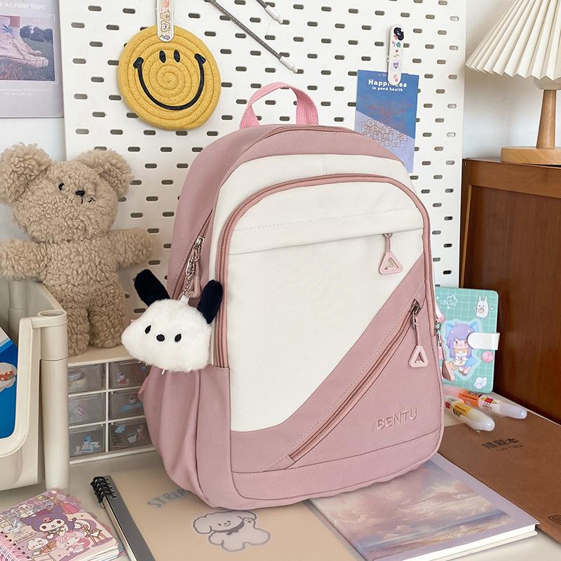 Schoolbag backpack small play simple female college student fashion junior high school schoolbag Korean version trend casual backpack