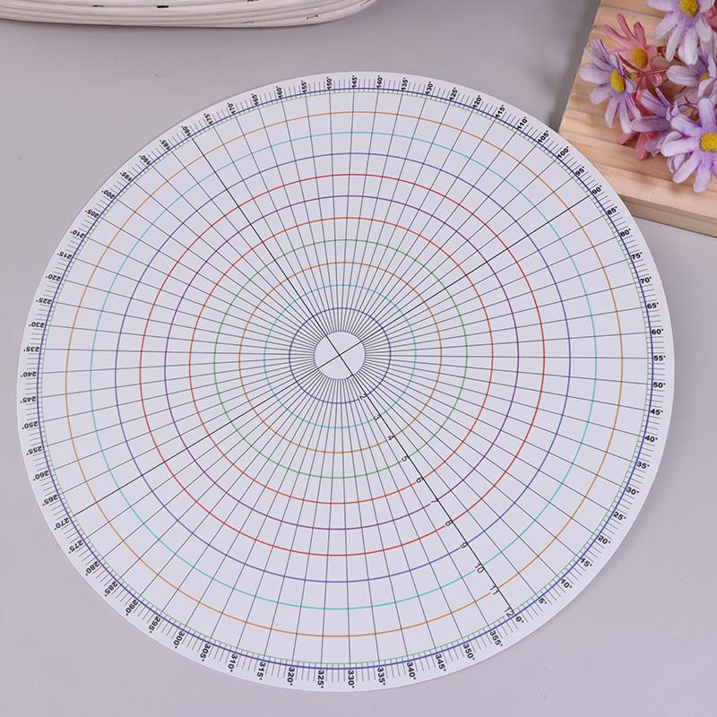 26 см Керамический круглый делитель Круговая карта равных частей Сделай сам Керамическая подглазурная роспись Вспомогательная подкладка Инструмент для рисования