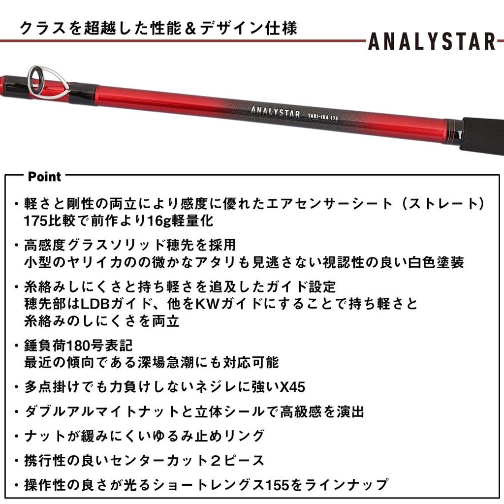 Daiwa Analister Squid Boat Rod 175-J