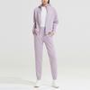 Anta Цветной блок, капюшон, застежка-молния, брюки с эластичным поясом, повседневный комплект, женские комплекты, фиолетовый 962317707-4