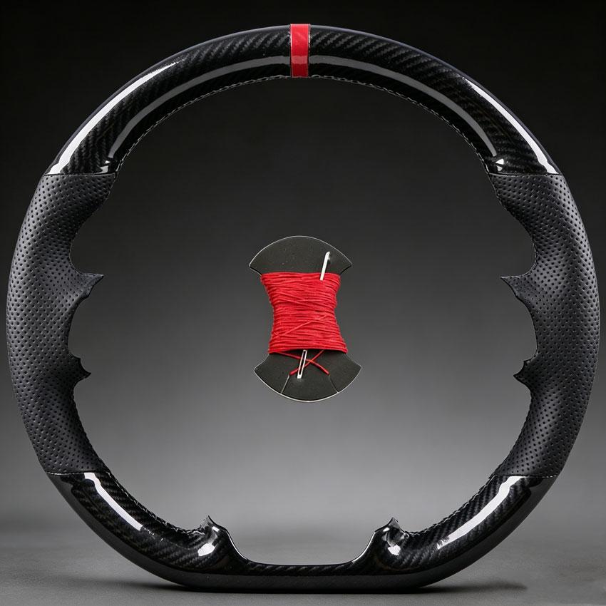 Car Steering Cover For Hyundai ix25 2014 2015 2016 Creta 2016 2017 UV Protection Anti-Aging Glossy Carbon Fiber Leather