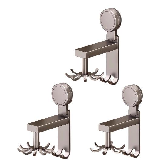 Вешалка для посуды с вращающимися крючками. Настенный кухонный органайзер. Прочная, выдерживает нагрузку. Легко использовать.