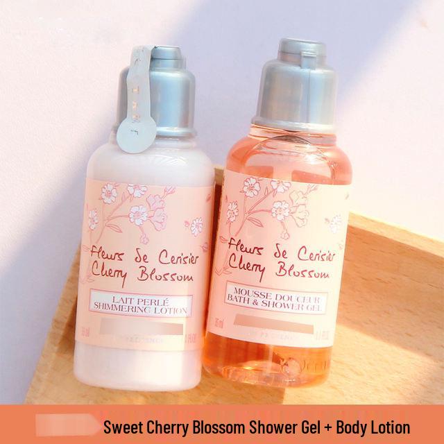 Oushujia Гель для душа и лосьон для тела в дорожном формате 35 мл - Стойкий аромат для гостиничных туалетных принадлежностей