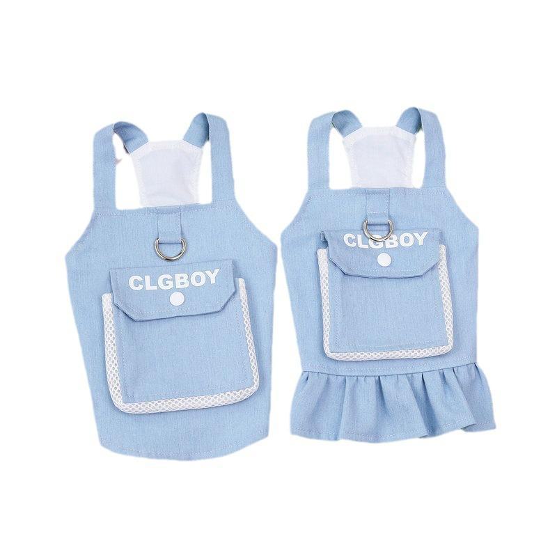 Новая одежда для домашних животных весна/лето: Платье принцессы Тедди и комбинезон для маленькой собачки