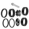 6Pcs Bike Headset Spacer Aluminium Alloy   Handlebar Stem Spacers for Mountain Bike