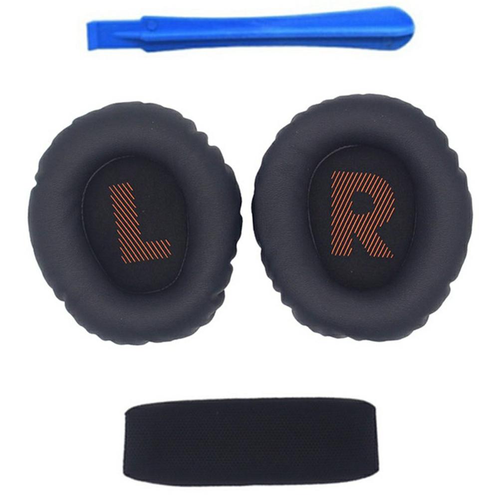 For JBL Quantum 350/360 Headphone Protein Leather Ear Pads+Mini Crowbar+Head Beam Sleeve