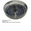Вращающийся поднос для закусок для журнального столика, вращающаяся на 360 градусов тарелка для подачи фруктов и орехов, с бортиком, большая вместимость, экономичный держатель для конфет для гостиной