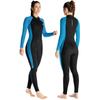 Women 3mm Neoprene Wetsuits Adult One Piece Full Body Long Sleeves Diving Suit