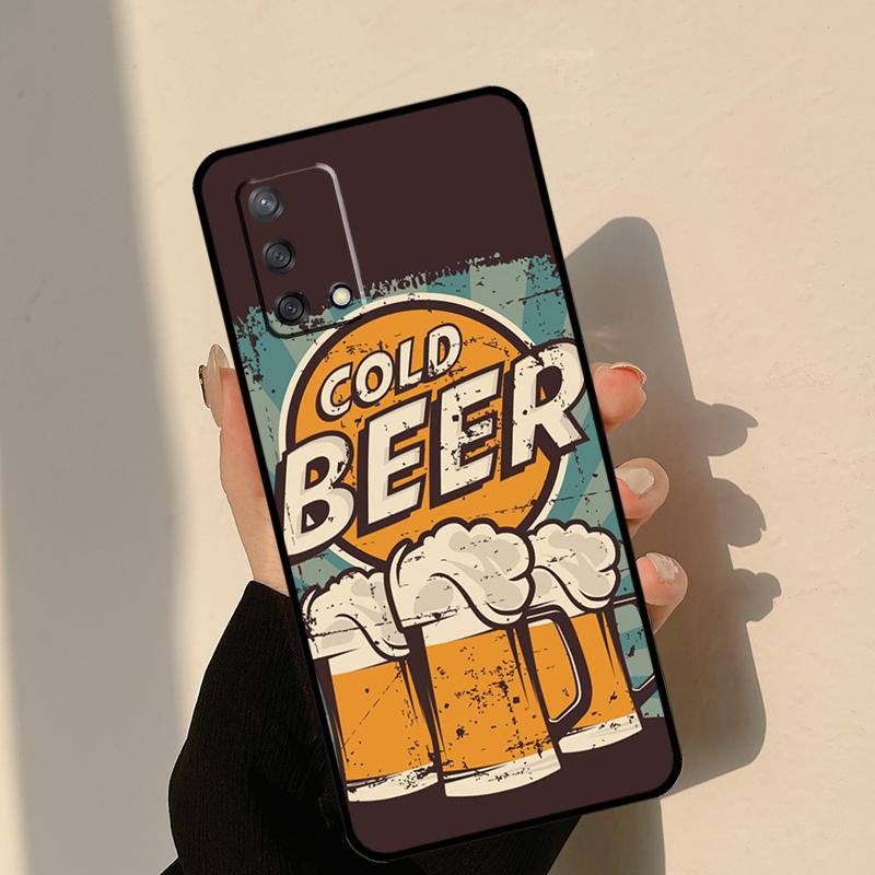 Чехол для телефона Time Drink с изображением холодной пивы для Oppo A18 A38 A58 A78 A98 A74 A94 A54 A15 A17 A57 A6 A5 Pro A16 A76 A96 A40 A60 A80