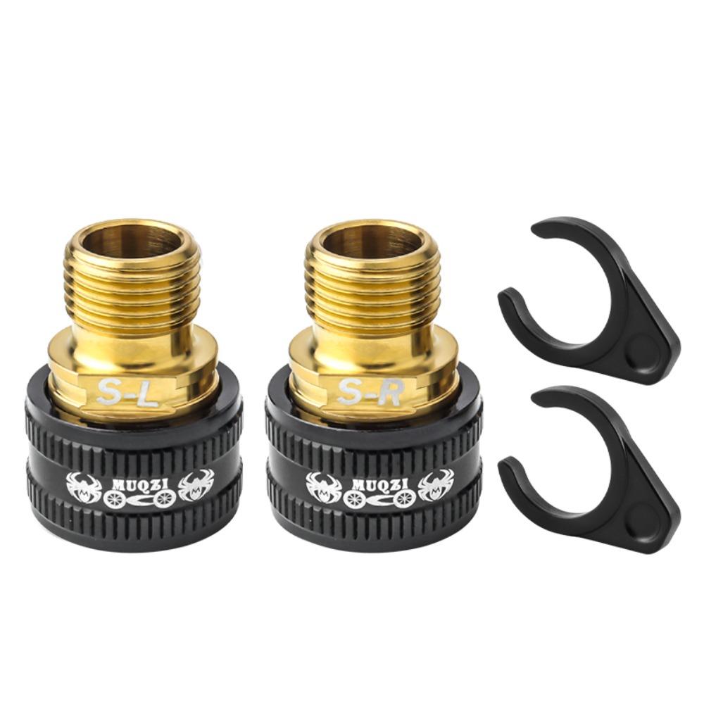 1 Pair Stainless Steel Bike Pedal Axle Extenders Bike Pedals Adapters Spacers Mountain Bike Pedal