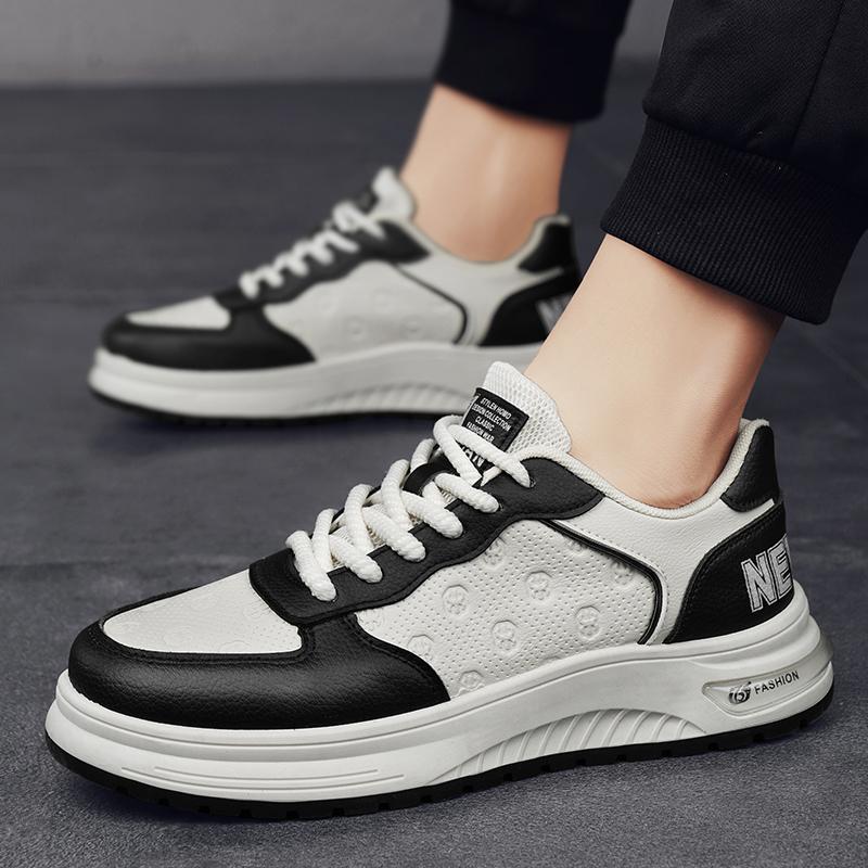 Versatile Casual Leather Men Sneakers Comfortable Trend Board Shoes for Men Breathable Sneakers Sports Shoes Men Running Shoes