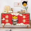 Lucky Cat Pattern Kitchen Curtain Cabinet Half-curtains DustProof Curtains Wardrobe Cupboard Cover Japanese Style Home Decor