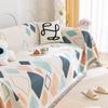 Мягкие диванные полотенца с весенним геометрическим узором, одеяла для кемпинга, пикника, анти-кошачье полотенце, INS, хлопковый коврик для дивана с защитой от царапин