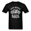 Vintage Motobike Rider Velosipedchi Erkaklar Ustki Kiyimlari va Futbolkalari Motosikl Futbolkasi Qora To'rt G'ildirak Tanani Harakatga Keltiradi Ikki G'ildirak Jonni Harakatga Keltiradi