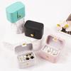 Mini Portable Small Jewelry Storage Bag Travel Simple Leather Ring Necklace Earrings Box Organizer Display Gift Packaging