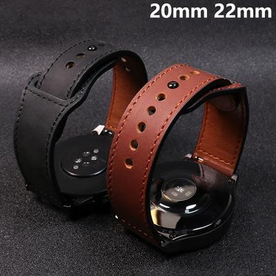 20 мм 22 мм ремешки для часов Samsung Galaxy watch 7 FE 6 5 pro/4 Classic Кожаный браслет amazfit bip/Huawei GT/2/3 Pro 4 5 6 ремешок