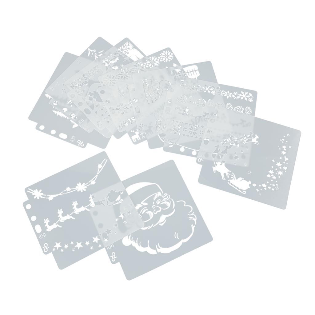 9Pcs Stencils Production Reusable PET Multi Purpose Flexible Mandala Template