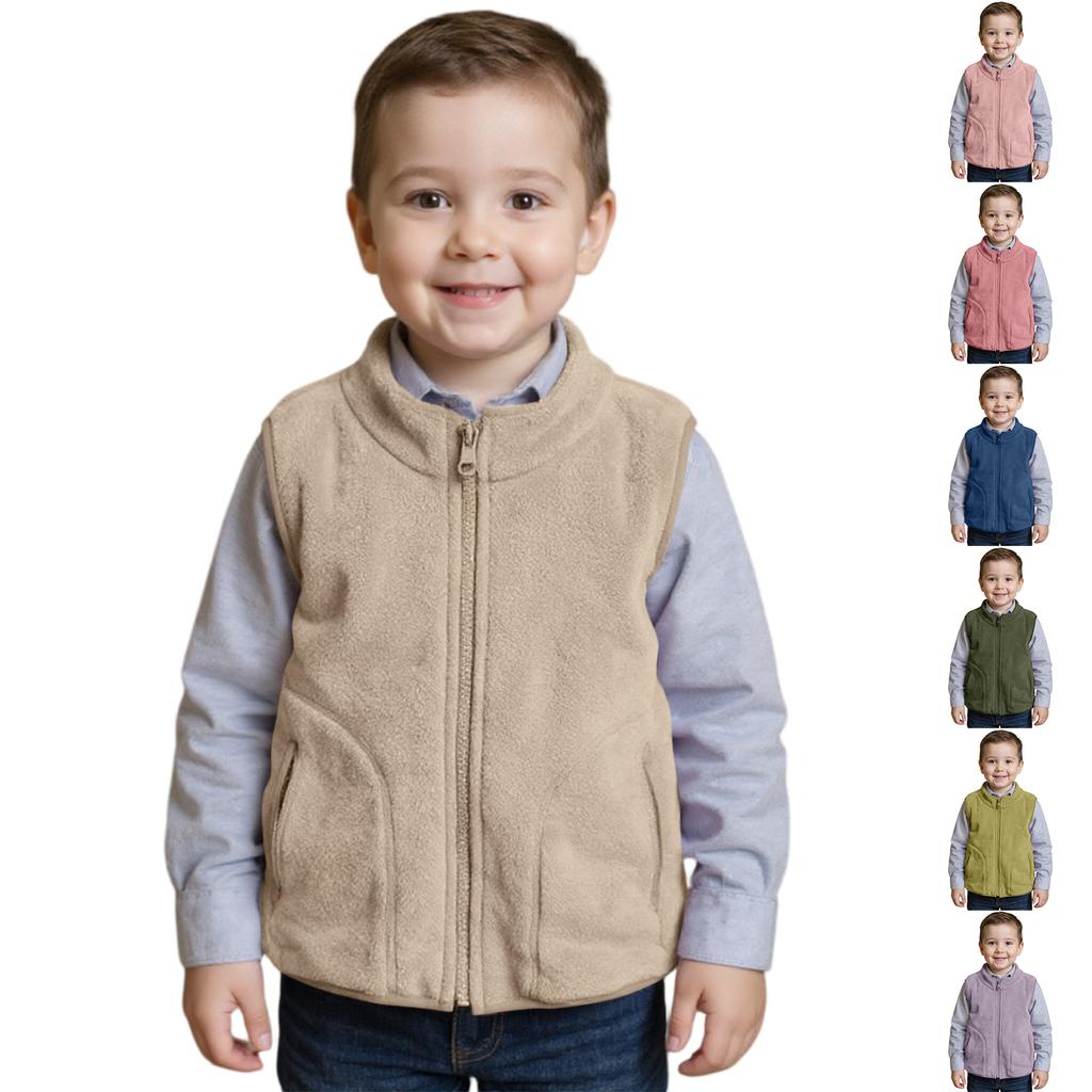 Детский жилет Флисовый жилет И зимний плюс бархатный утолщенный жилет Детский жилет