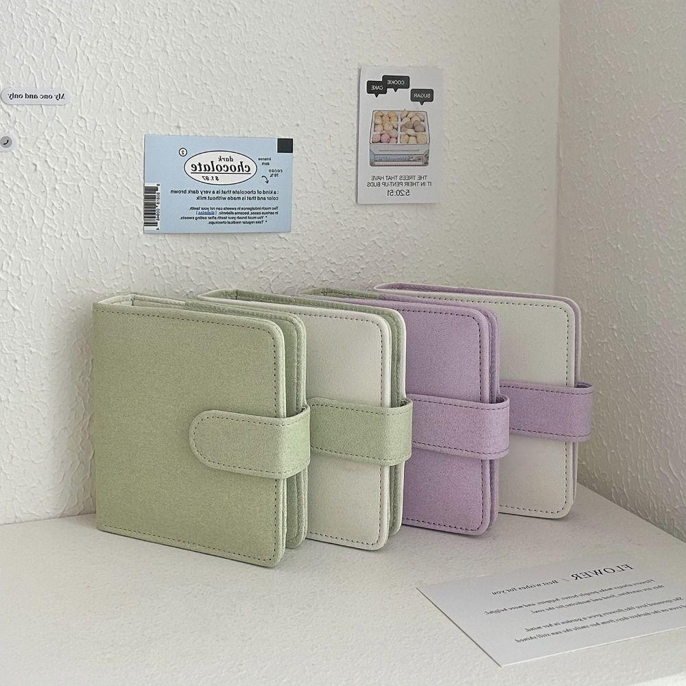 Фотоальбом формата А8 из искусственной кожи, коллекция фотокарточек, подарочный держатель для фотокарточек INS