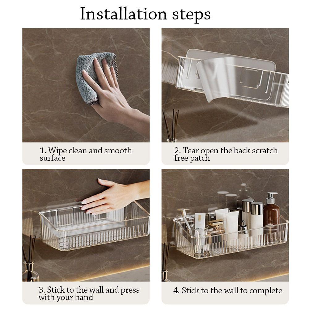 Прозрачный стеллаж для хранения унитаза, настенный держатель для ювелирных изделий, косметики, прочный органайзер для косметики