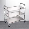 Stainless Steel 3-Tier Commercial Serving Cart