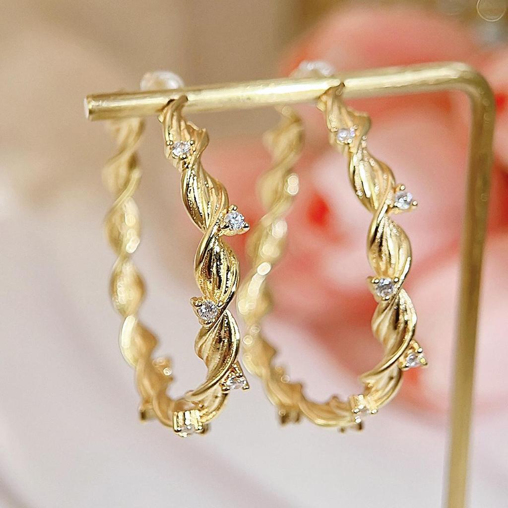 CMM корейский стиль золотой цвет серебряный цвет круглые серьги-кольца вечерние большие ушные петли женские украшения