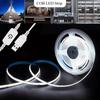 Светодиодная лента COB 5V с сенсорным диммером, USB, 320 светодиодов/м, высокая плотность, гибкая светодиодная лента, 3000K 4000K 6500K, светодиодные светильники, освещение для помещений