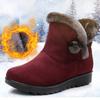 Новая женская хлопковая обувь, теплые зимние сапоги большого размера, хлопковая обувь
