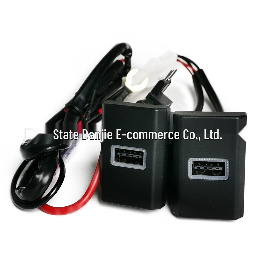 QC3.0 USB Dual Car Charger for Ford Transit 2017-2019—fits original charging ports.