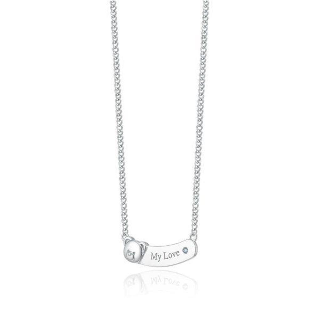 LLOYD Chubby Ronnie Birthstone Anti-Lost Silver Necklace LNS25003S