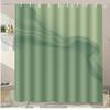Multicolored Patchwork Color Blocks Shower Curtain Washable Dirt-Resistant Shower Head Waterproof Polyester Bath Curtain