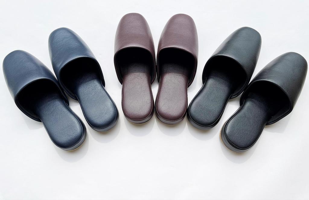 TOKYO SLIPPER Антибактериальные виниловые тапочки с толстой подошвой из ЭВА, безопасные тапочки для бизнеса и гостей, под кожу (Набор 5) Подошвы, (Черный, Большой)